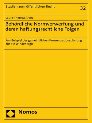 cover image of Behördliche Normverwerfung und deren haftungsrechtliche Folgen